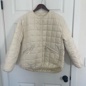 Rebecca Minkoff Off-White Quilted Puffer Jacket